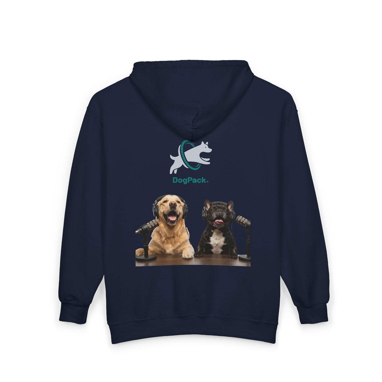 Goldie & Frenchie Podcast Full-Zip Hoodie - Front and Back - Ships from Australia + New Zealand