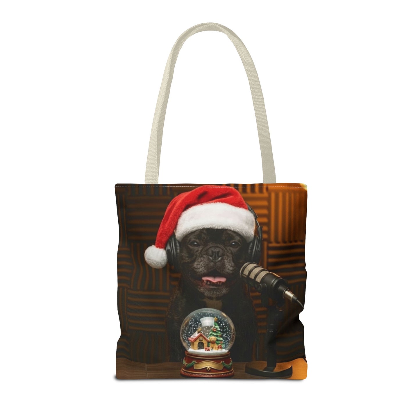 Goldie & Frenchie Smiling Christmas Tote Bag