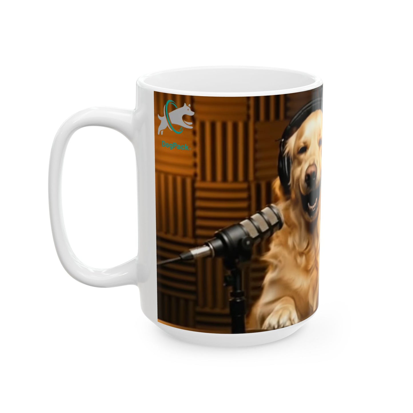 Goldie & Frenchie Laughing On-Air Podcast Mug