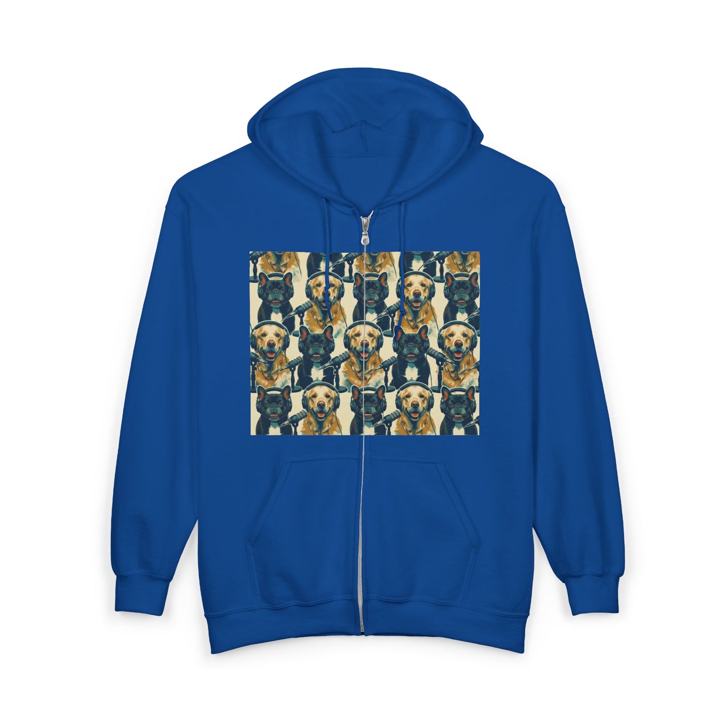 Goldie & Frenchie Podcast Full-Zip Hoodie - Front and Back - Ships from Australia + New Zealand