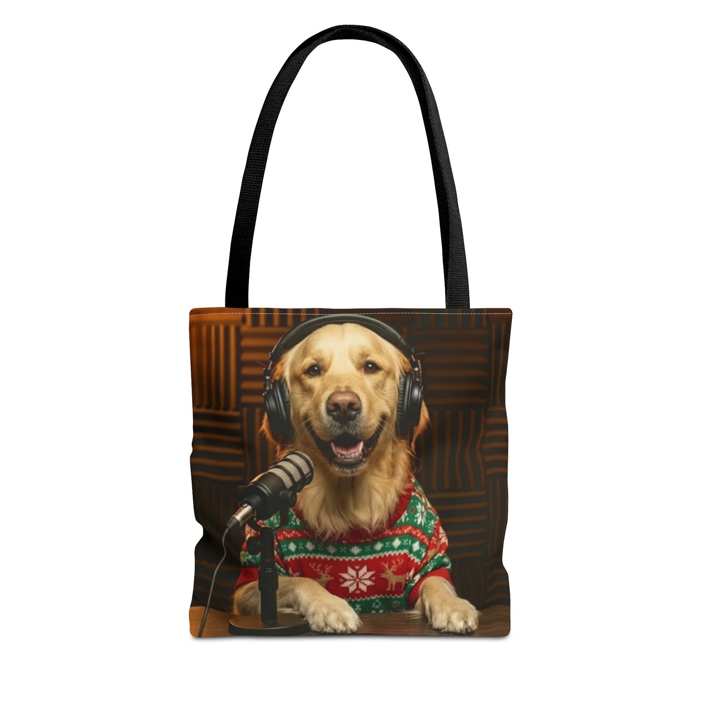 Goldie & Frenchie Smiling Christmas Tote Bag