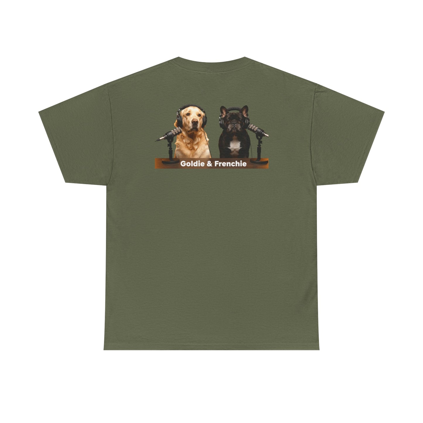 Goldie & Frenchie Staying Warm Front & Back Canada T‑Shirt - Ships from Canada