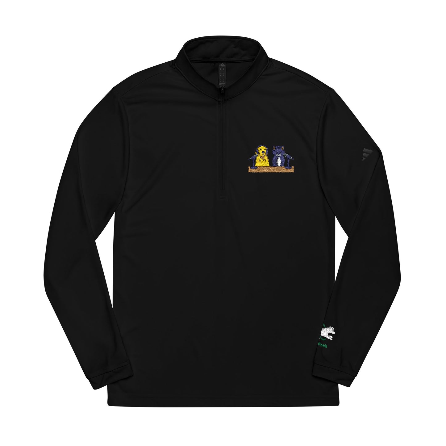 DogPack® Embroidered Studio Patch Quarter-Zip Pullover — adidas Performance Layer