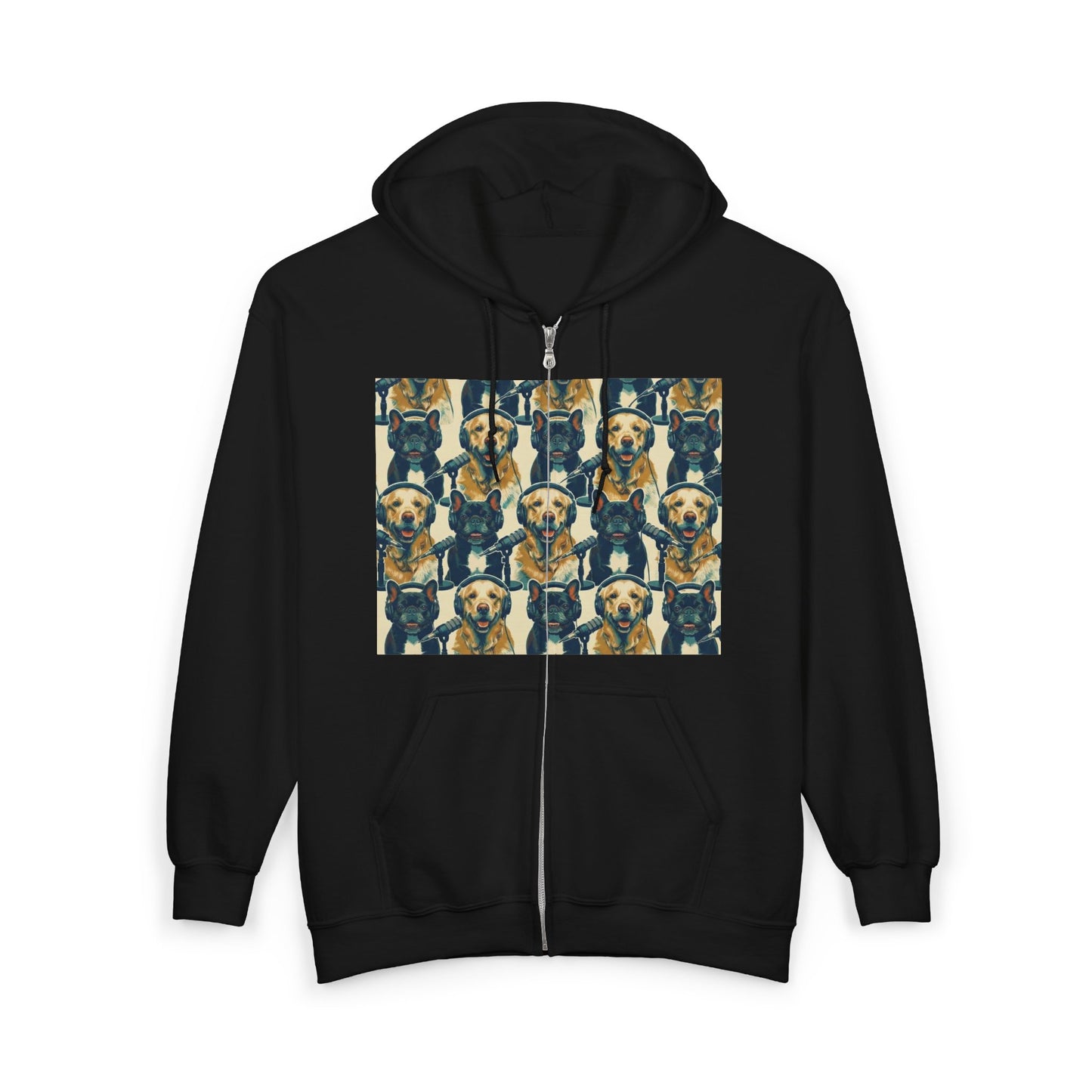 Goldie & Frenchie Podcast Full-Zip Hoodie - Front and Back - Ships from Australia + New Zealand