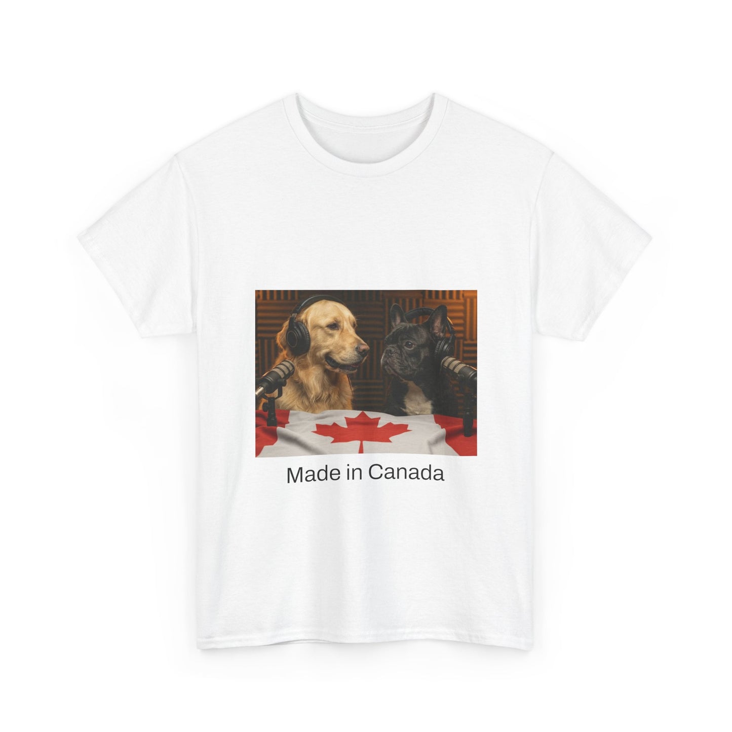 Goldie & Frenchie Front & Back Canada T‑Shirt — "Made in Canada" - Ships from Canada