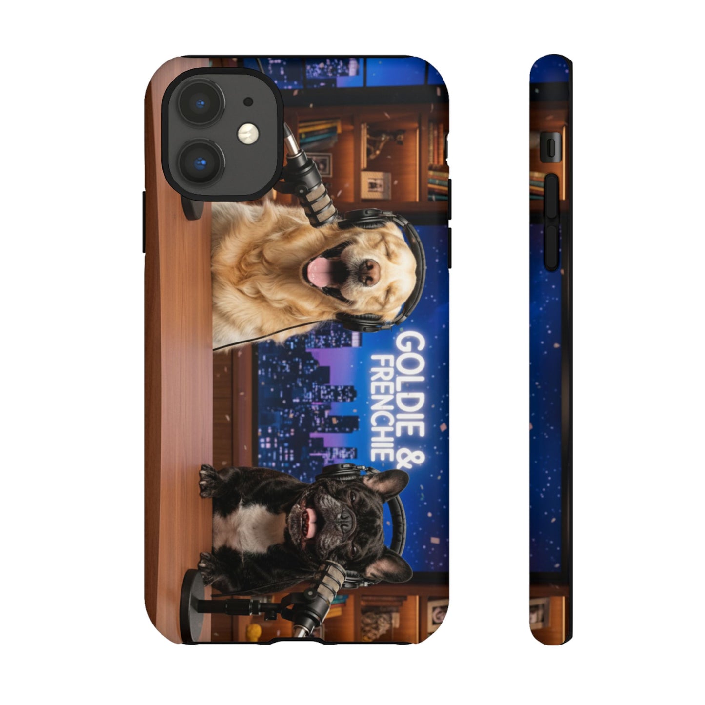 Goldie & Frenchie Talk Show LOL Laughing out iPhone Cases