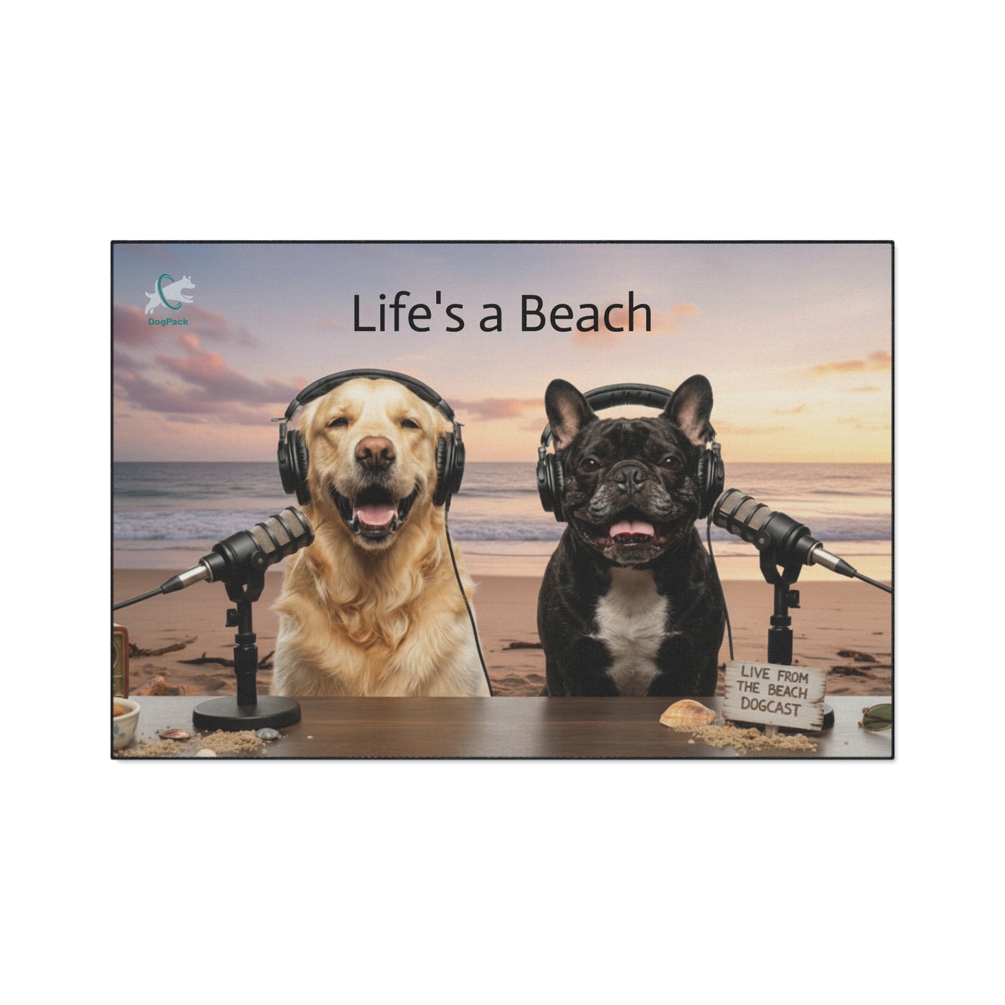 Goldie & Frenchie 'Life's a Beach' Floor Mat — Heavy-Duty Entry Rug