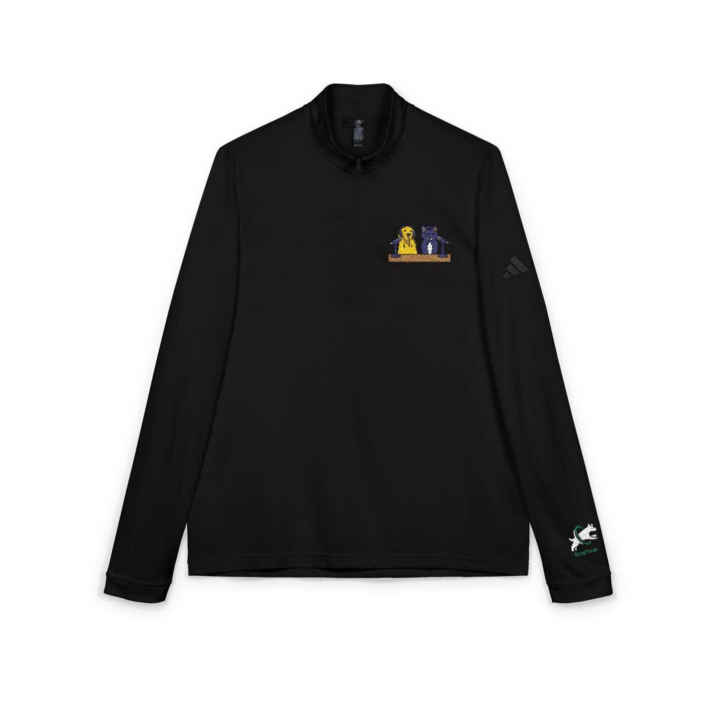 DogPack® Embroidered Studio Patch Quarter-Zip Pullover — adidas Performance Layer
