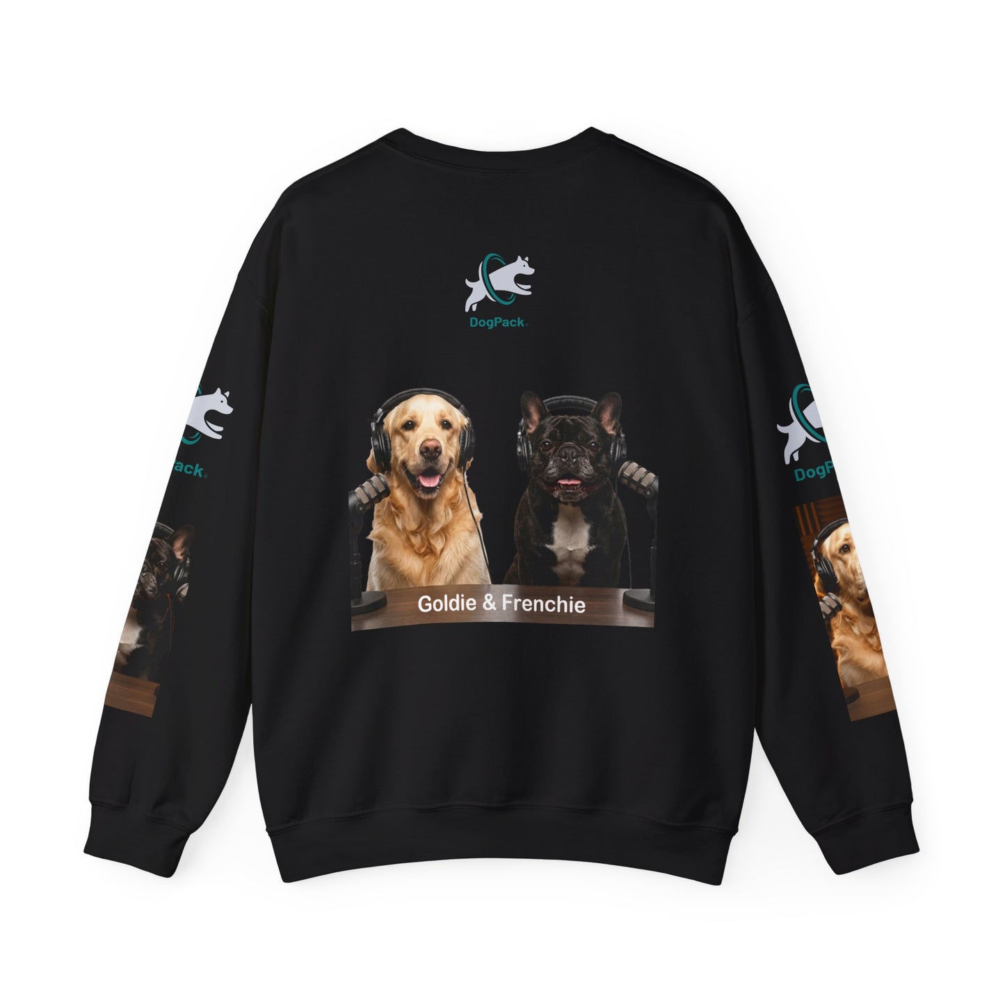 Goldie & Frenchie Have your Back Crewneck and Printed Sleeves