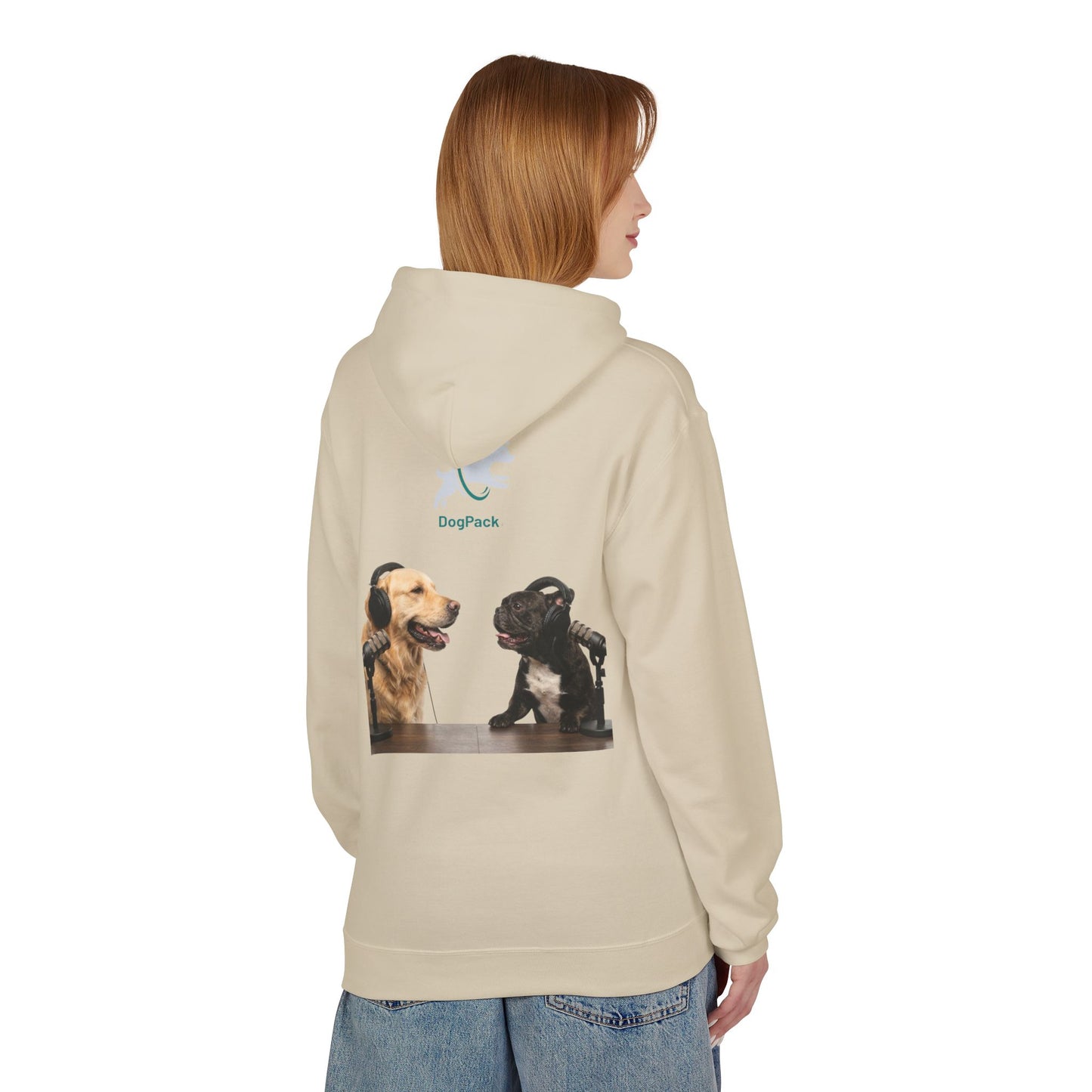 Custom Goldie & Frenchie with Your Dog! Soft Style Podcast Hoodie