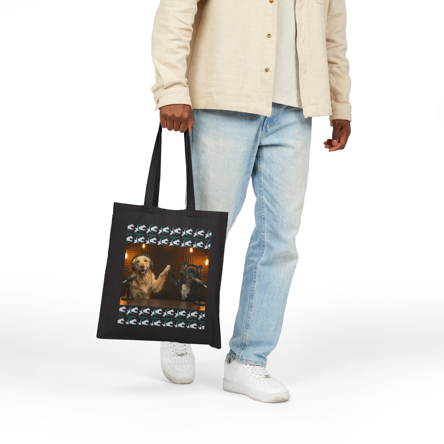 Goldie & Frenchie 'High Fives' Canvas Tote
