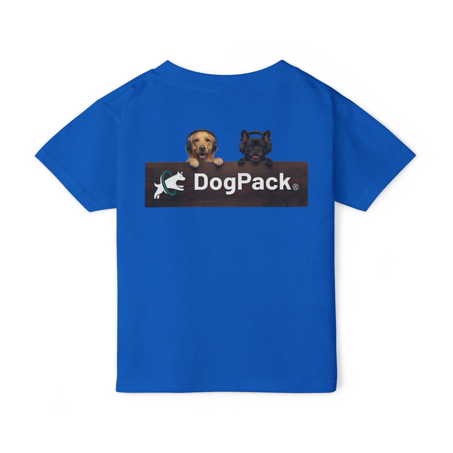 Goldie & Frenchie 'Animated Puppies' Toddler T‑Shirt Front & Back