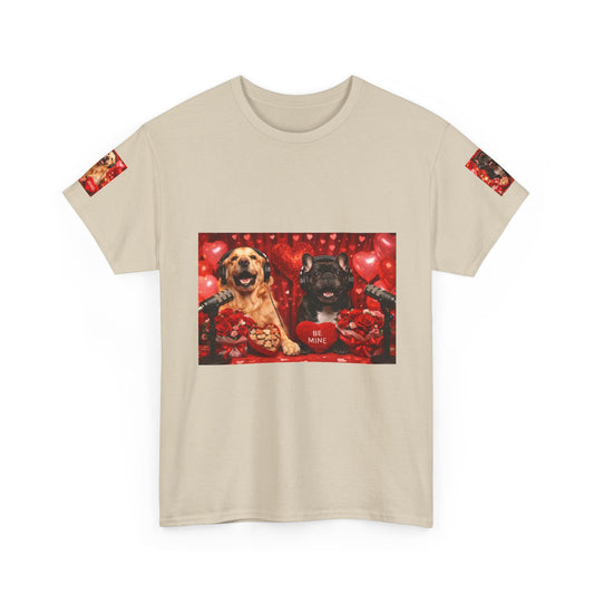 Goldie & Frenchie 'Struck by Cupid' Graphic Tee – Laughing Dogs - Special Valentines Edition