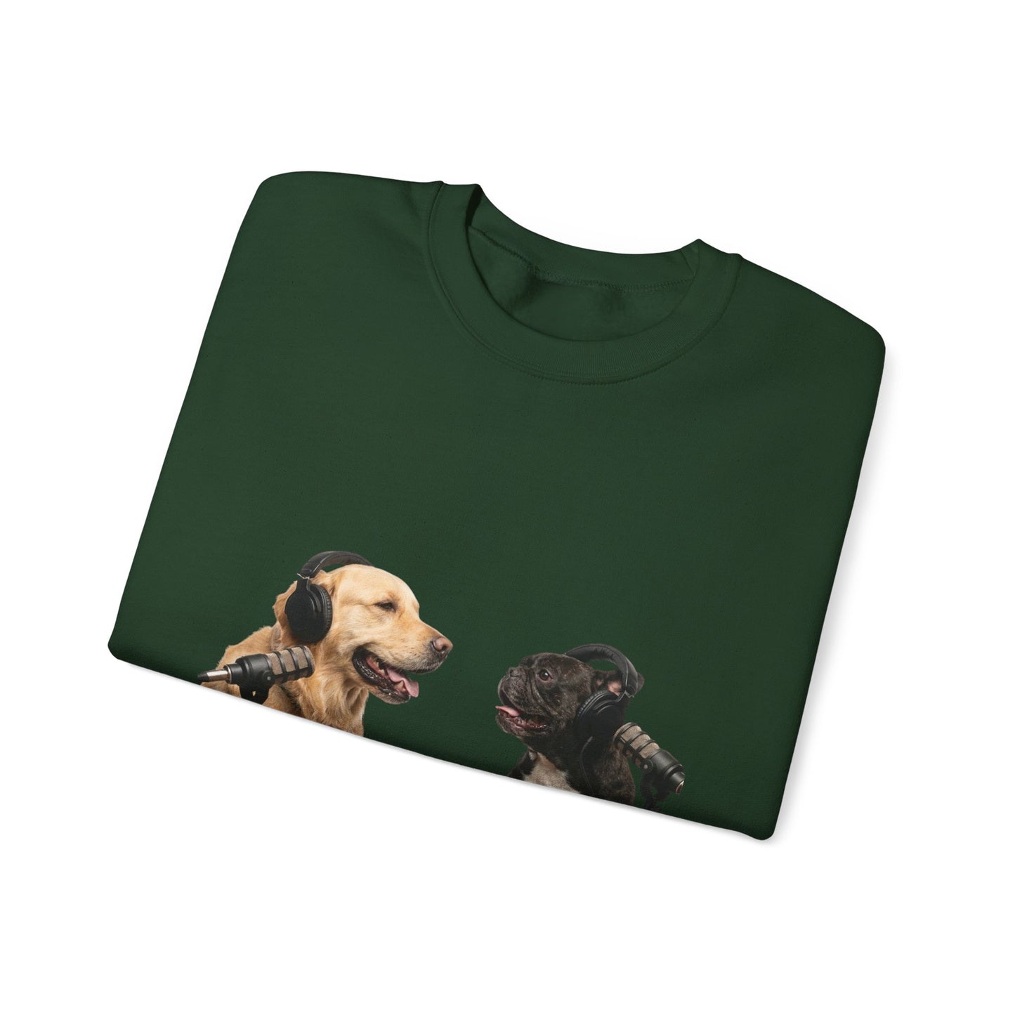Goldie & Frenchie Chatting Crewneck with Klimt style G&F sleeves