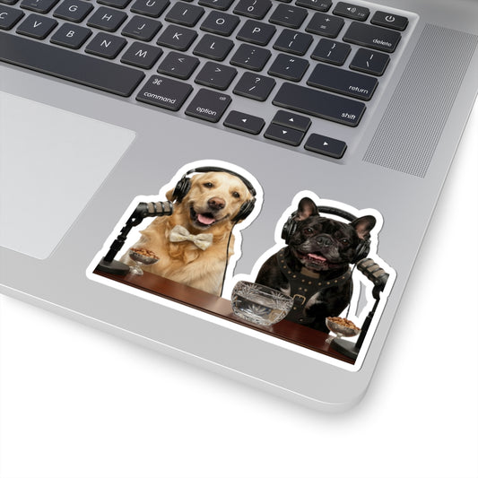 Goldie & Frenchie Sophisticated & Wealthy Kiss-Cut Sticker