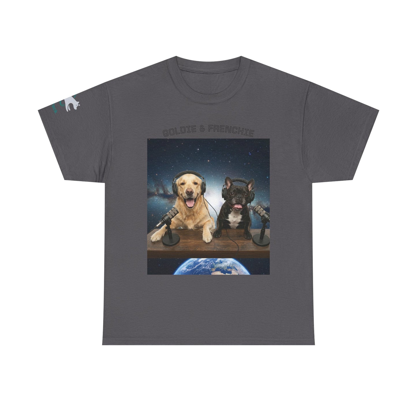 Goldie & Frenchie Broadcasting from Space T-Shirt