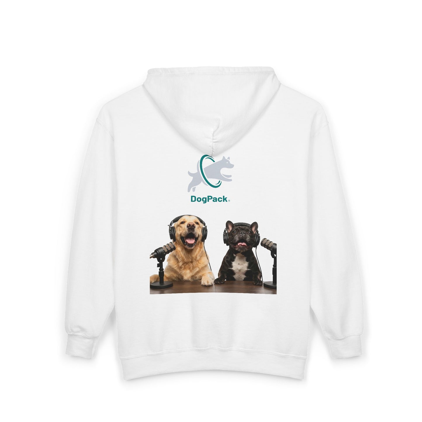 Goldie & Frenchie Podcast Full-Zip Hoodie - Front and Back - Ships from Australia + New Zealand