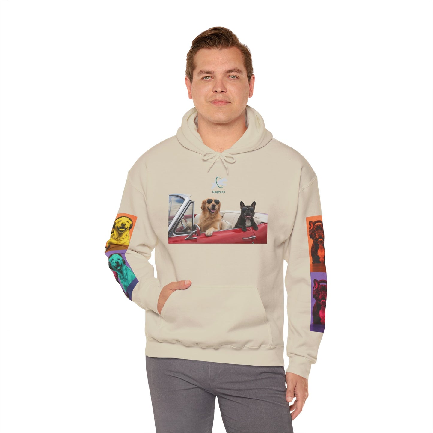 Goldie & Frenchie Cruisin' Hoodie — G&F "Windows down, music up" - Warhol inspired