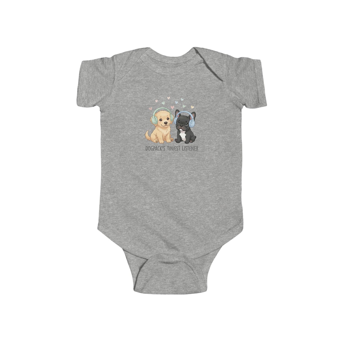 Goldie & Frenchie Baby Bodysuit — Tiniest Listener