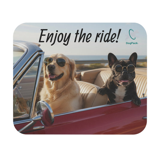 Goldie & Frenchie - Enjoy the Ride! Mouse Pad
