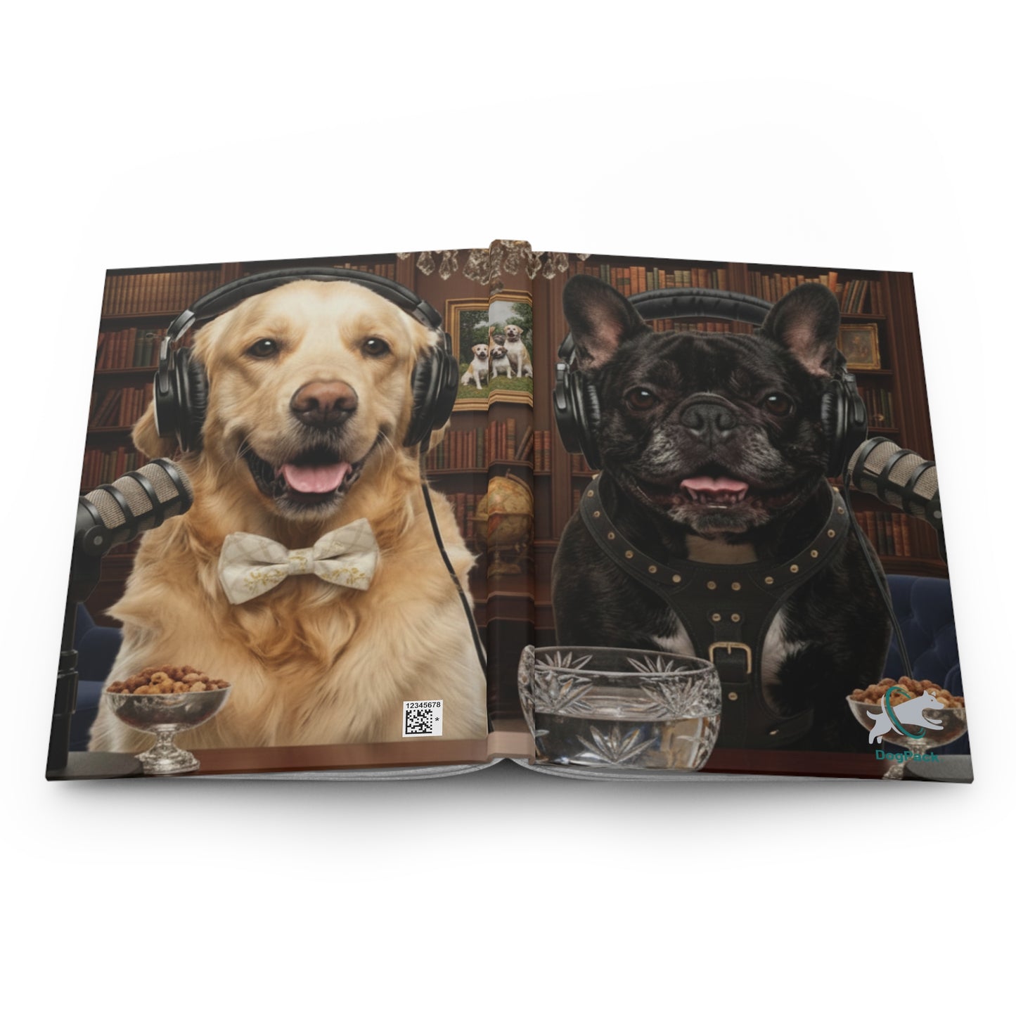 Goldie & Frenchie 'Sophisticated & Wealthy' Hardcover Notebook