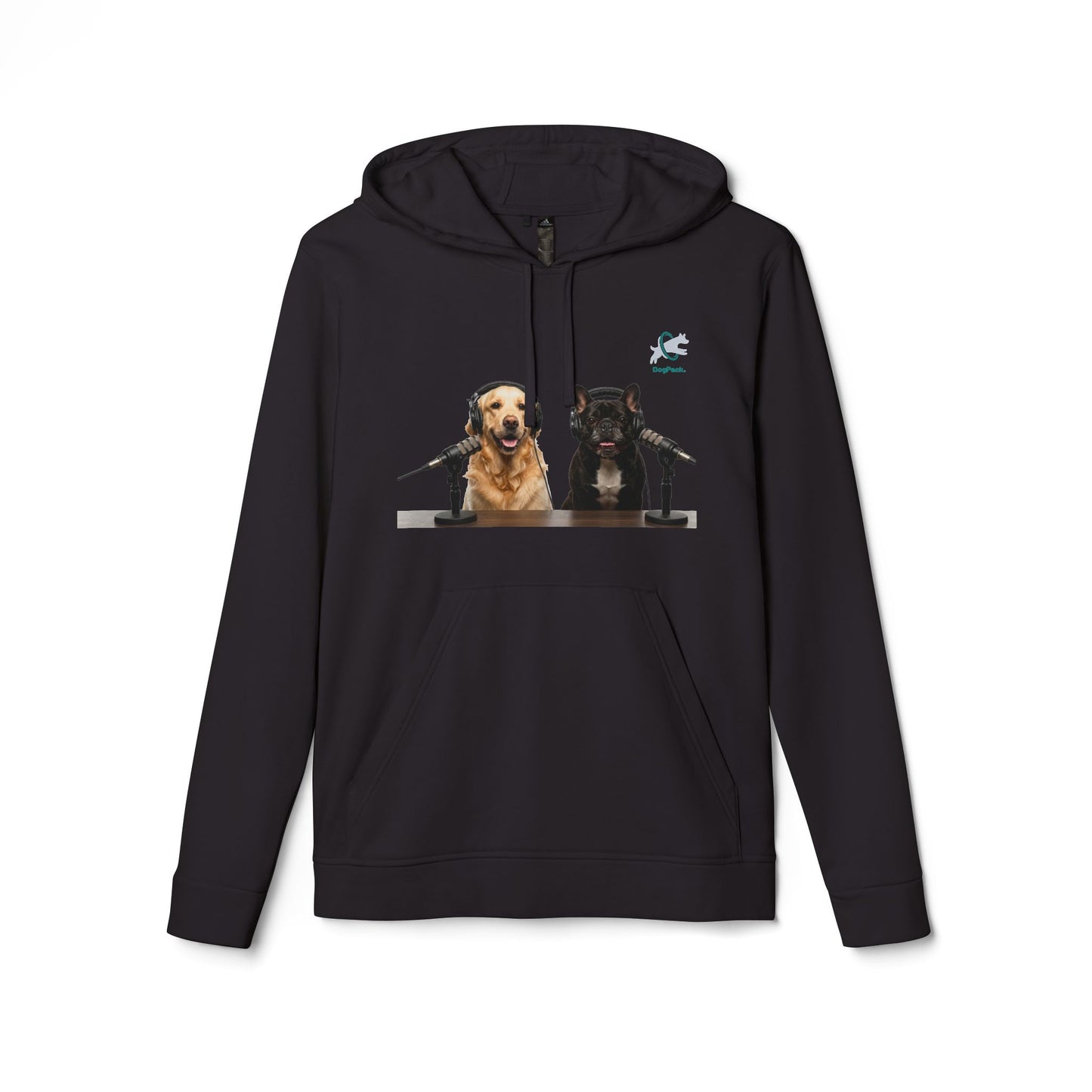 Goldie & Frenchie™ with DogPack® Logo Hoodie | Customized adidas sweatshirt