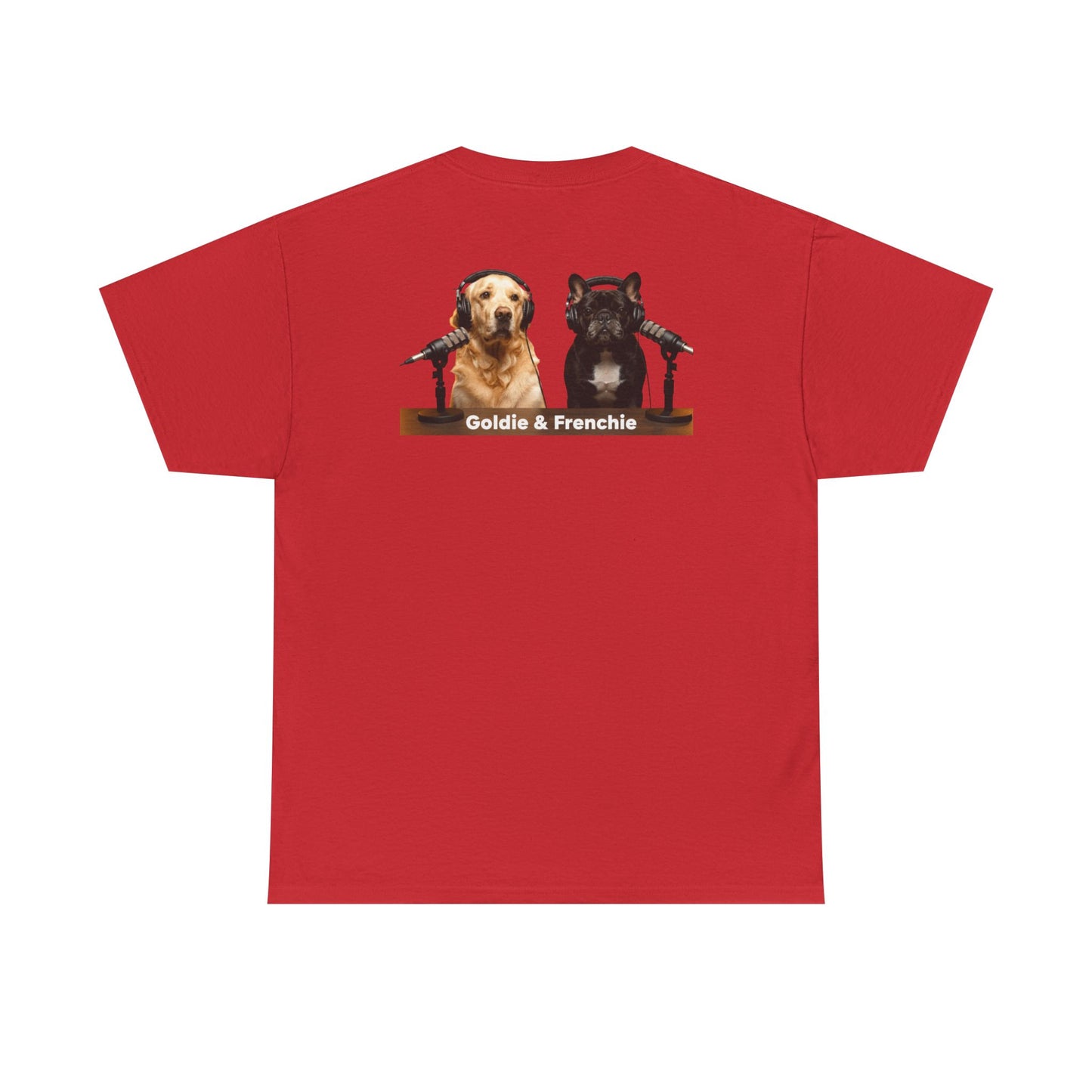 Goldie & Frenchie Staying Warm Front & Back Canada T‑Shirt - Ships from Canada