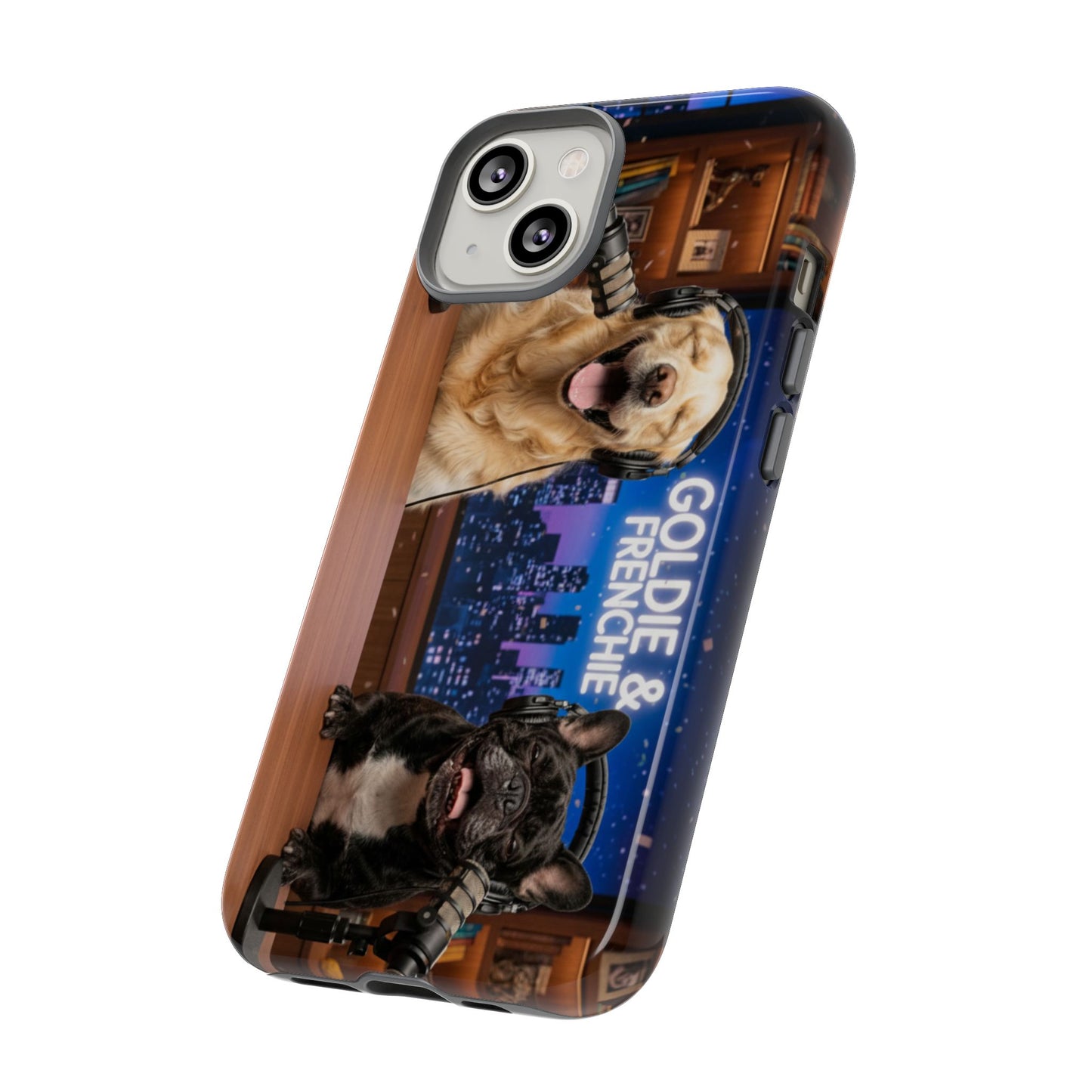 Goldie & Frenchie Talk Show LOL Laughing out iPhone Cases