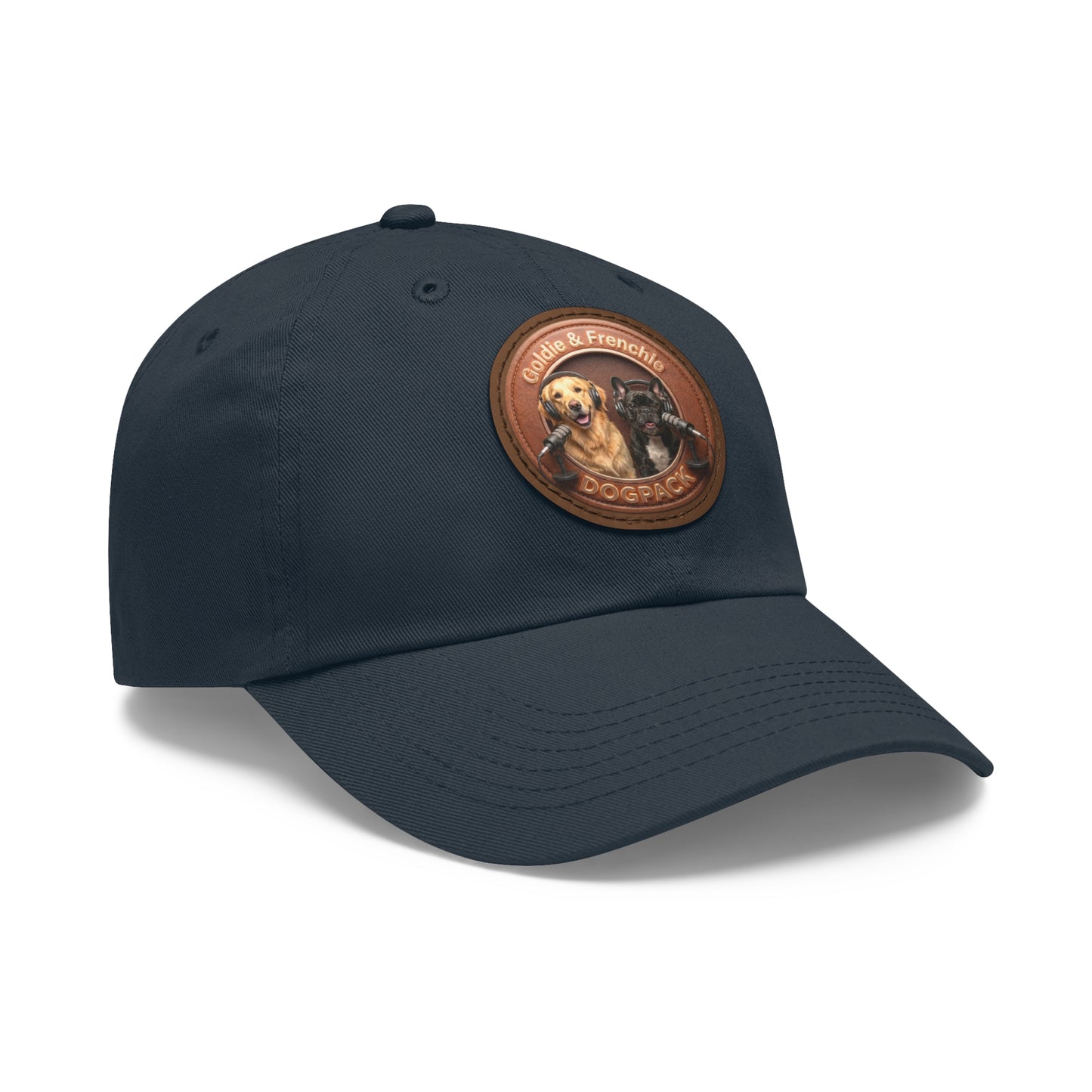 Goldie & Frenchie Leather Patch Baseball Cap