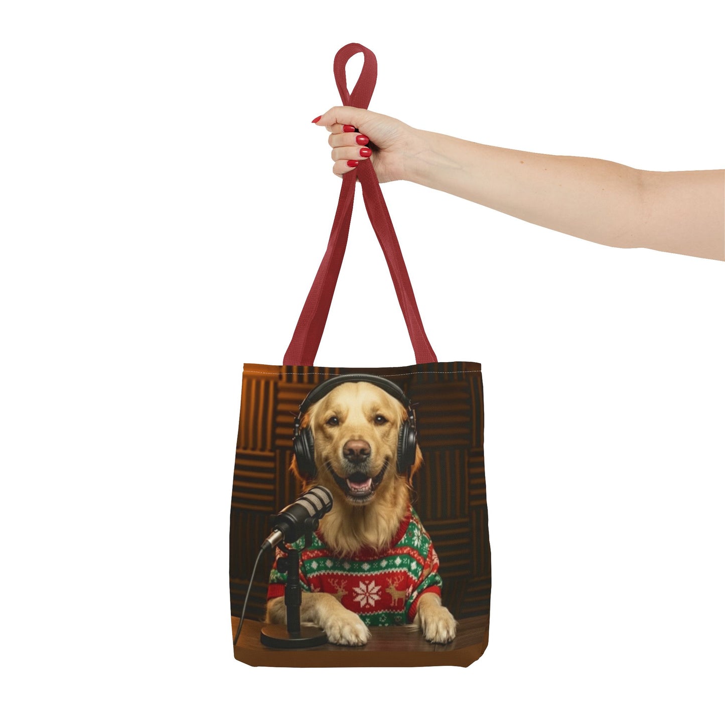 Goldie & Frenchie Smiling Christmas Tote Bag