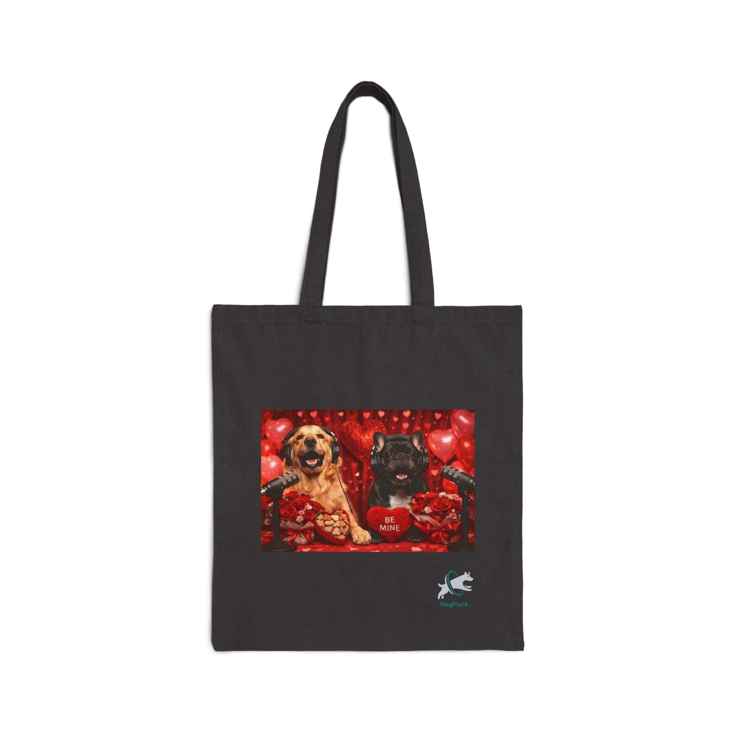 Goldie & Frenchie 'Valentines Day' Canvas Tote