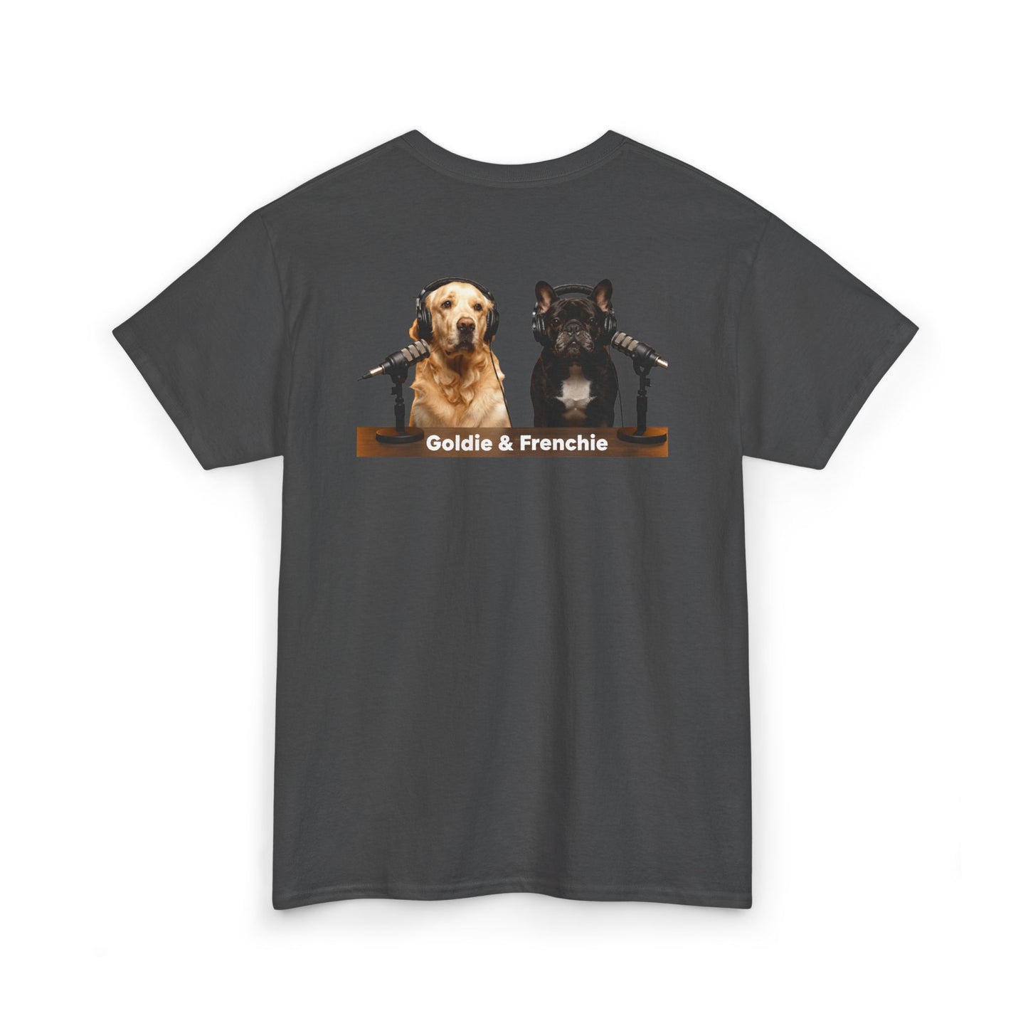 Goldie & Frenchie Staying Warm Front & Back Canada T‑Shirt - Ships from Canada