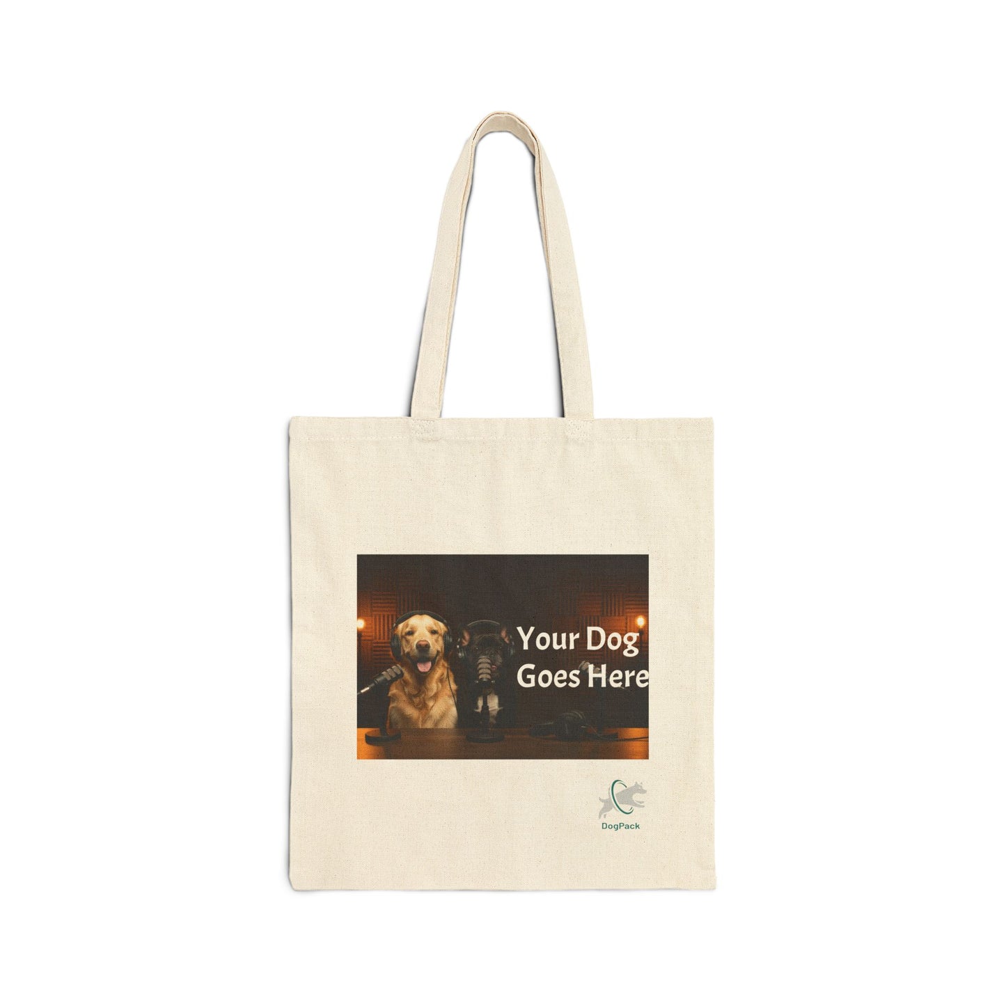 Goldie & Frenchie Custom Canvas Tote - Send in your Pic - Two Sides