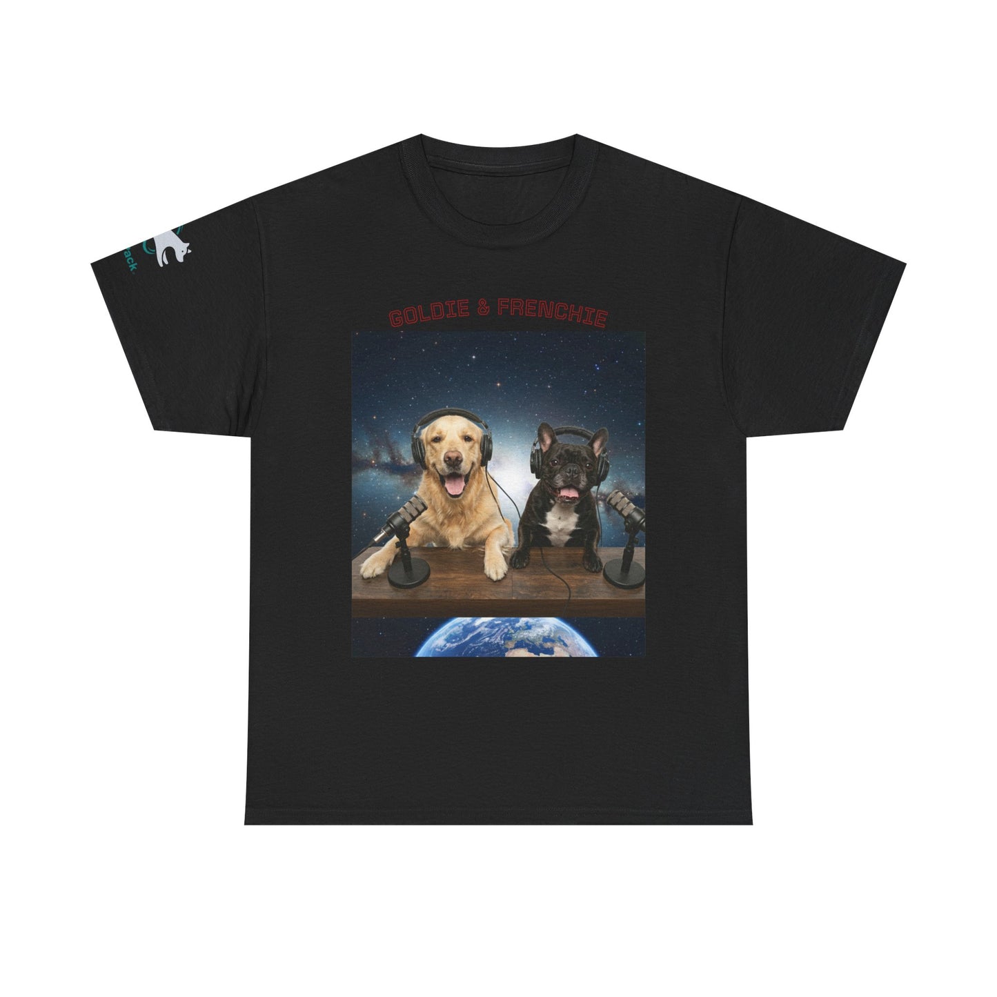 Goldie & Frenchie Broadcasting from Space T-Shirt