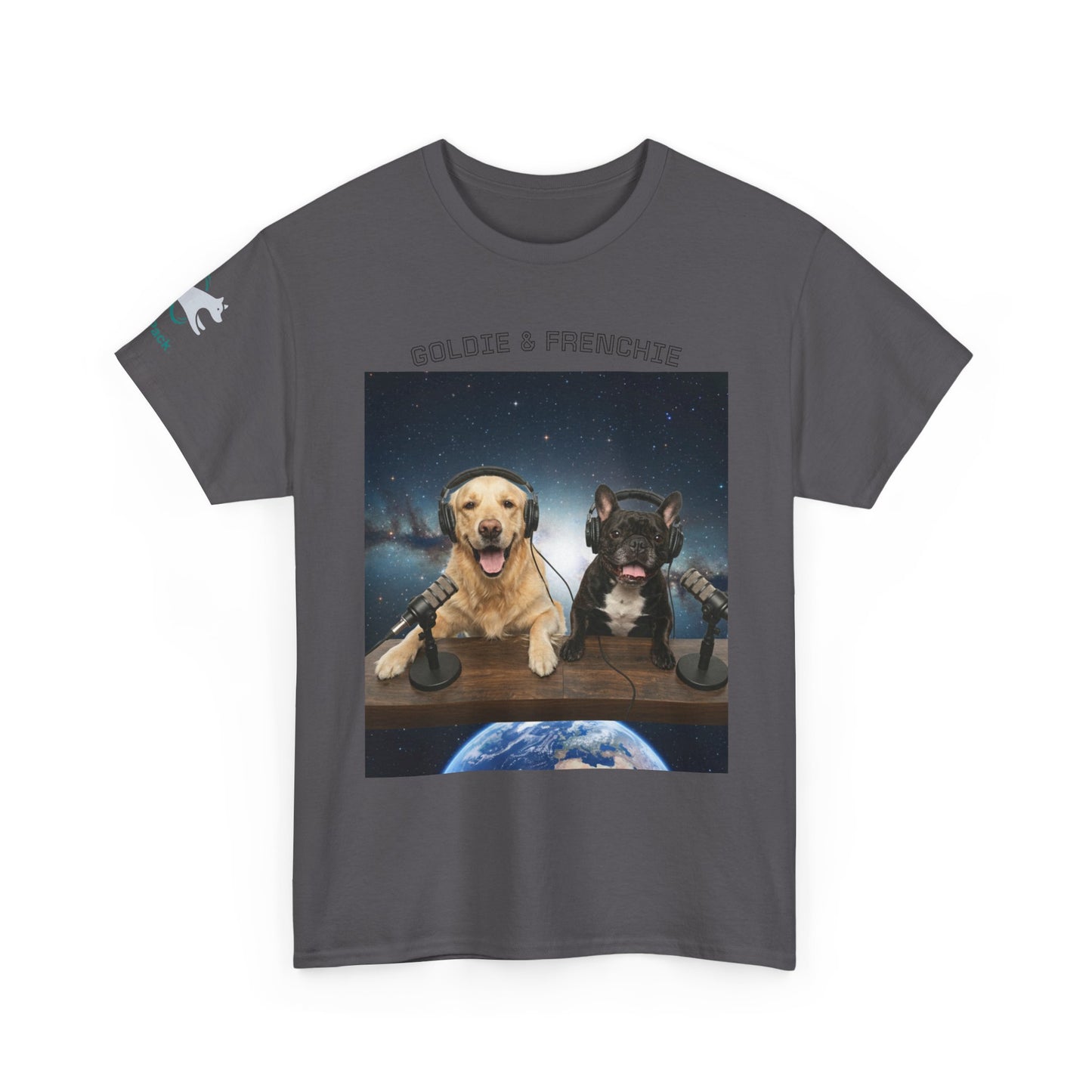 Goldie & Frenchie Broadcasting from Space T-Shirt