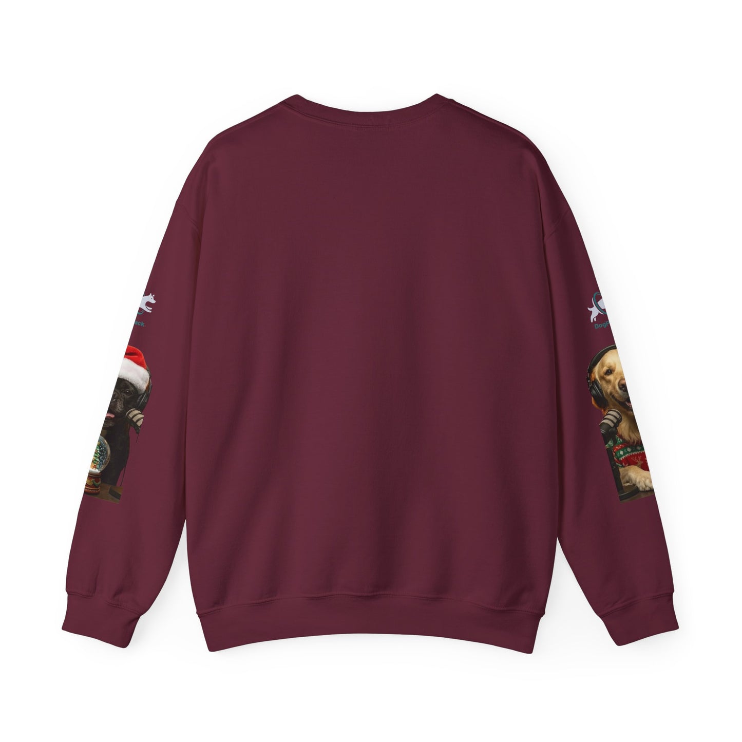Goldie & Frenchie Christmas Crewneck with G&F sleeves