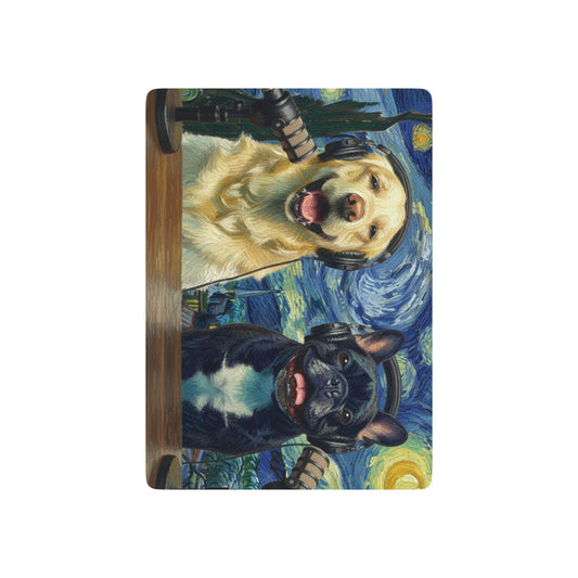 Goldie & Frenchie 'Van Gogh Starry Night' Playing Cards