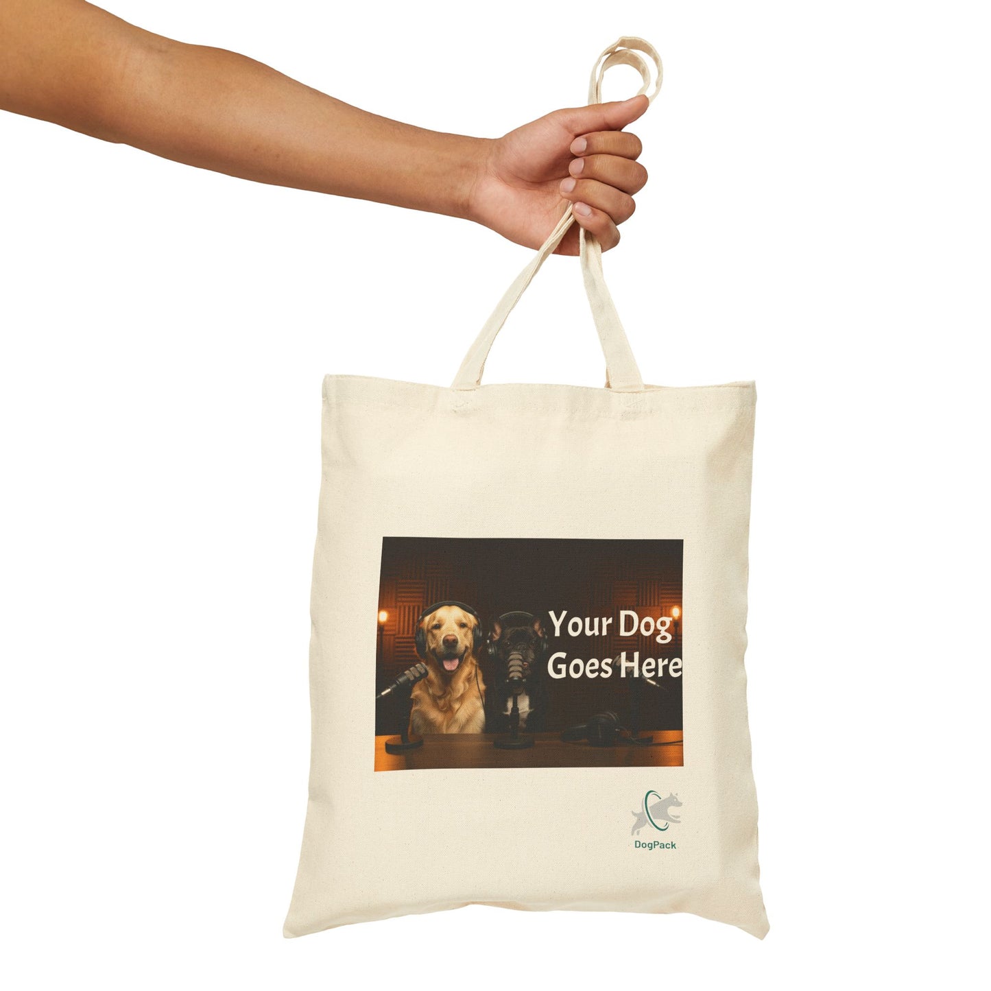 Goldie & Frenchie Custom Canvas Tote - Send in your Pic - Two Sides