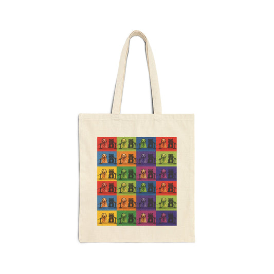 Goldie & Frenchie 'Pop-Art Warhol Inspired' Canvas Tote