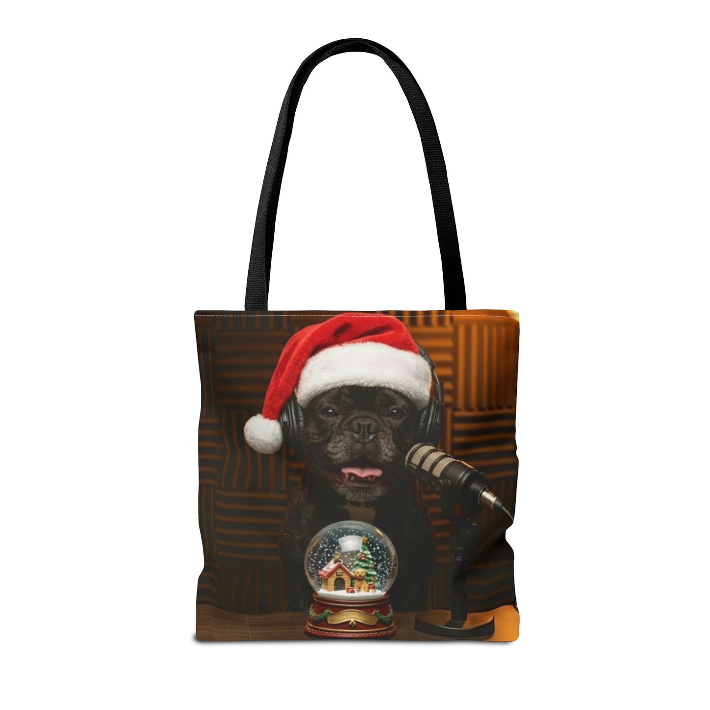 Goldie & Frenchie Smiling Christmas Tote Bag