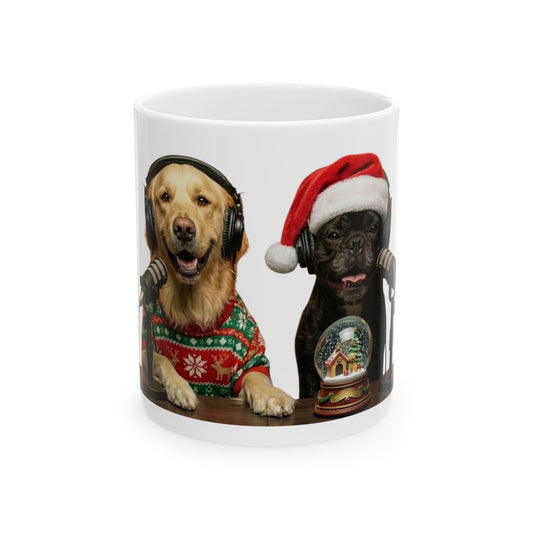Goldie & Frenchie Christmas Holidays Coffee Mug (11oz/15oz)