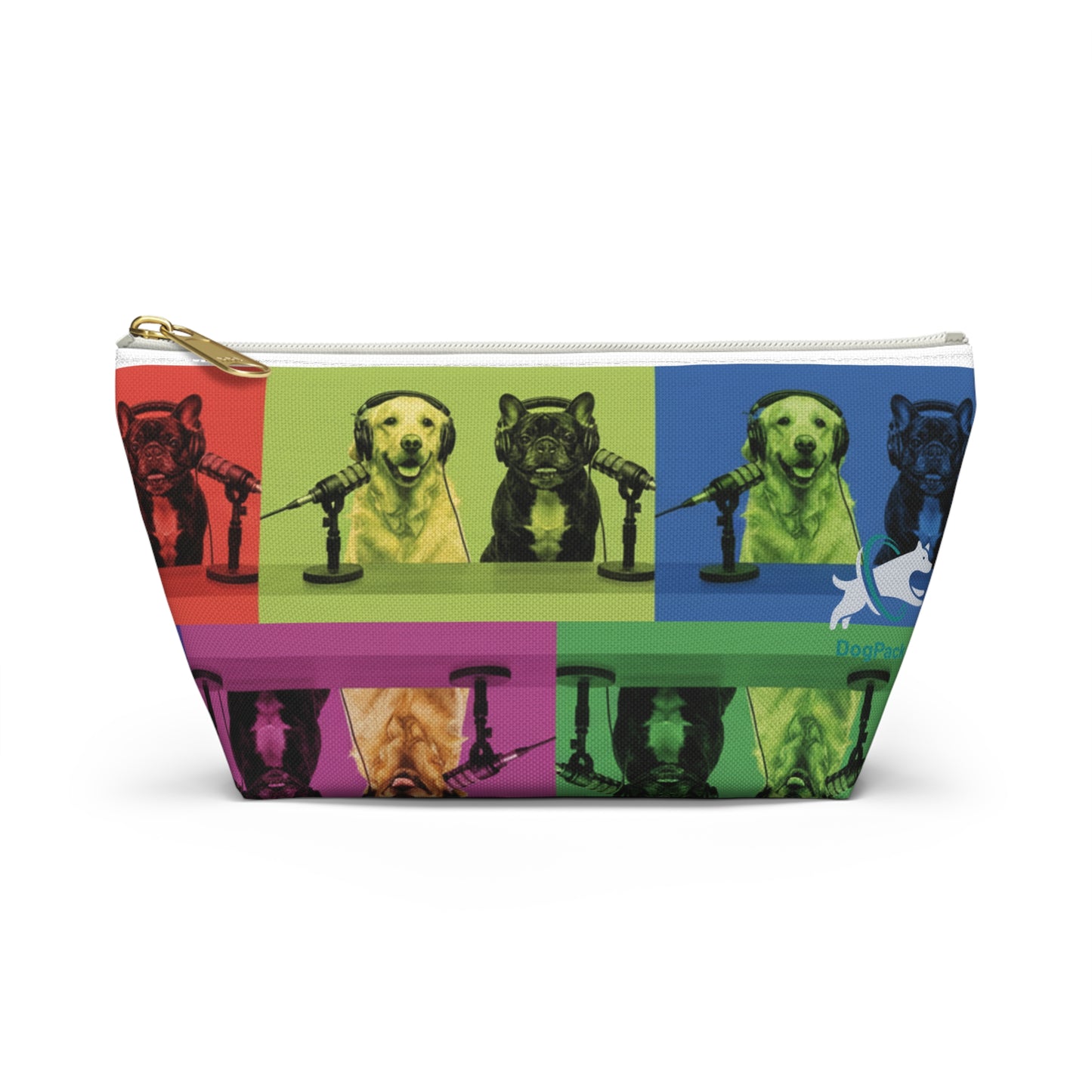 Goldie & Frenchie Warhol Inspired Pop Art Accessory Pouch