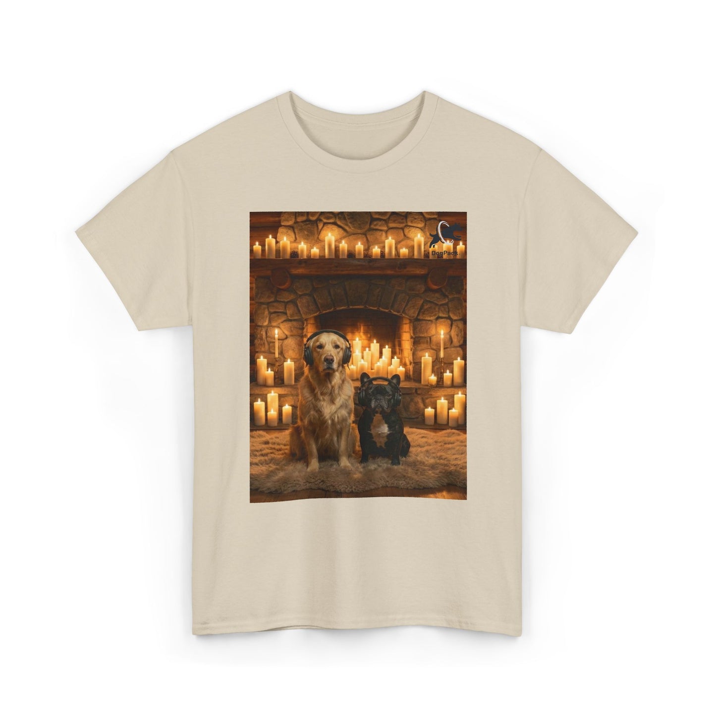 Goldie & Frenchie Staying Warm Front & Back Canada T‑Shirt - Ships from Canada