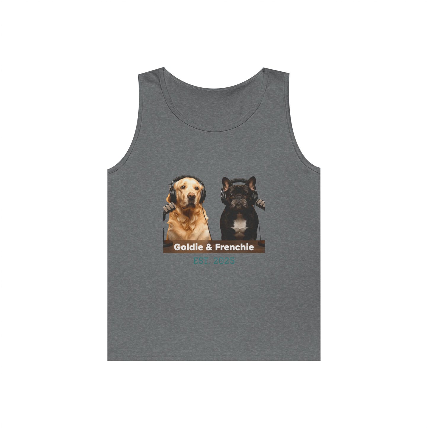 Goldie & Frenchie Front and Back Tank Top - Unisex