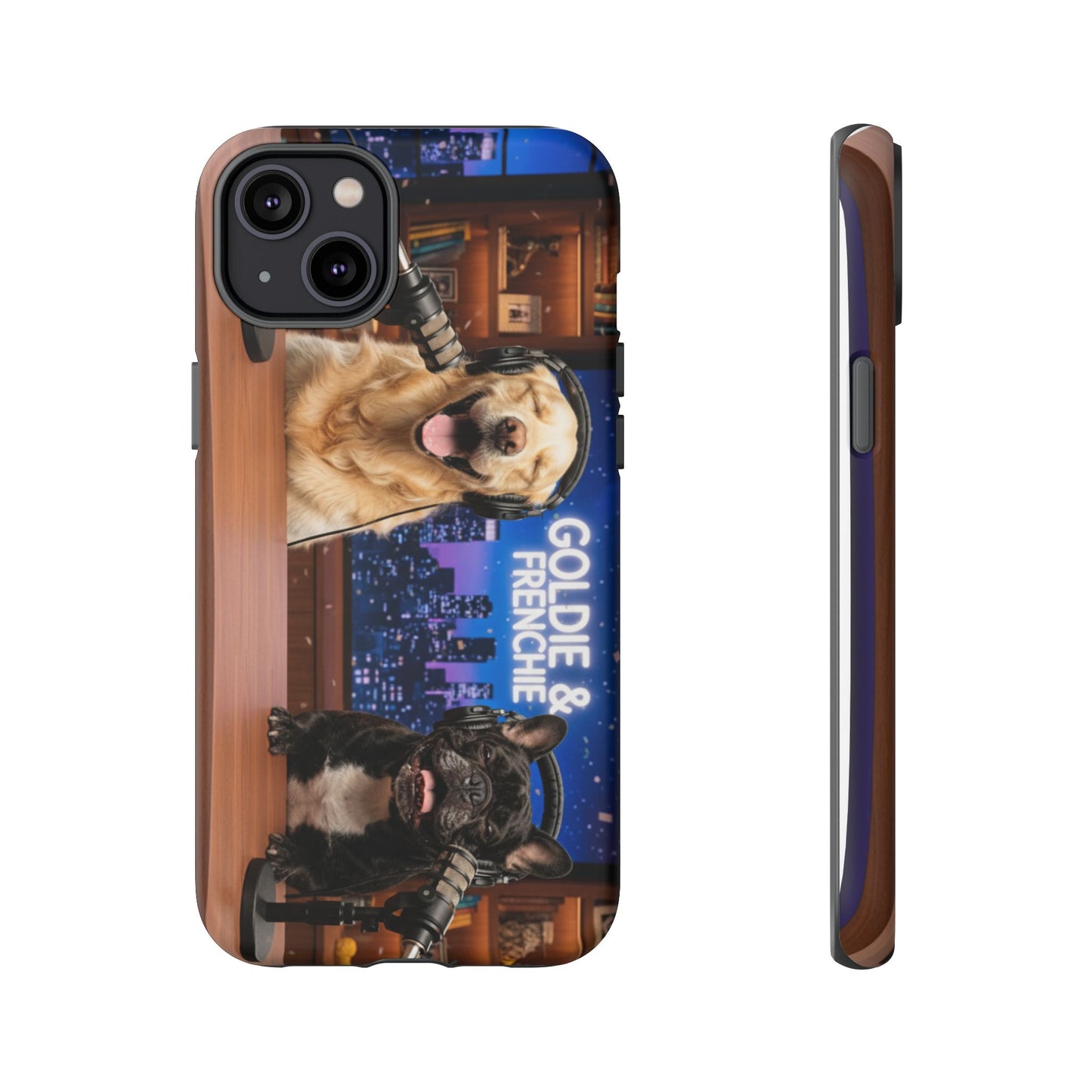 Goldie & Frenchie Talk Show LOL Laughing out iPhone Cases