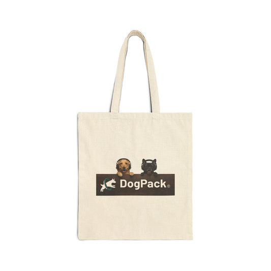 Goldie & Frenchie Canvas Tote Bag — Badge