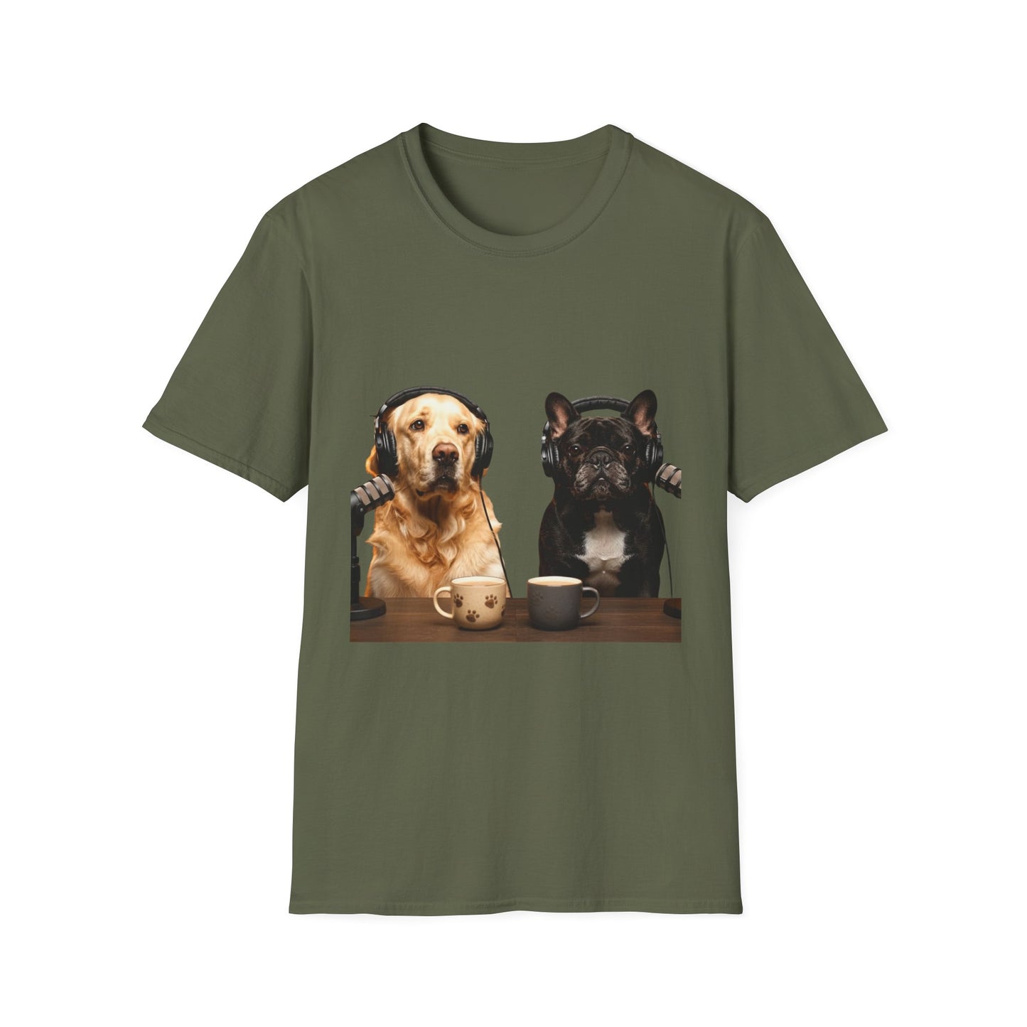 Goldie & Frenchie back & front Softstyle T-shirt