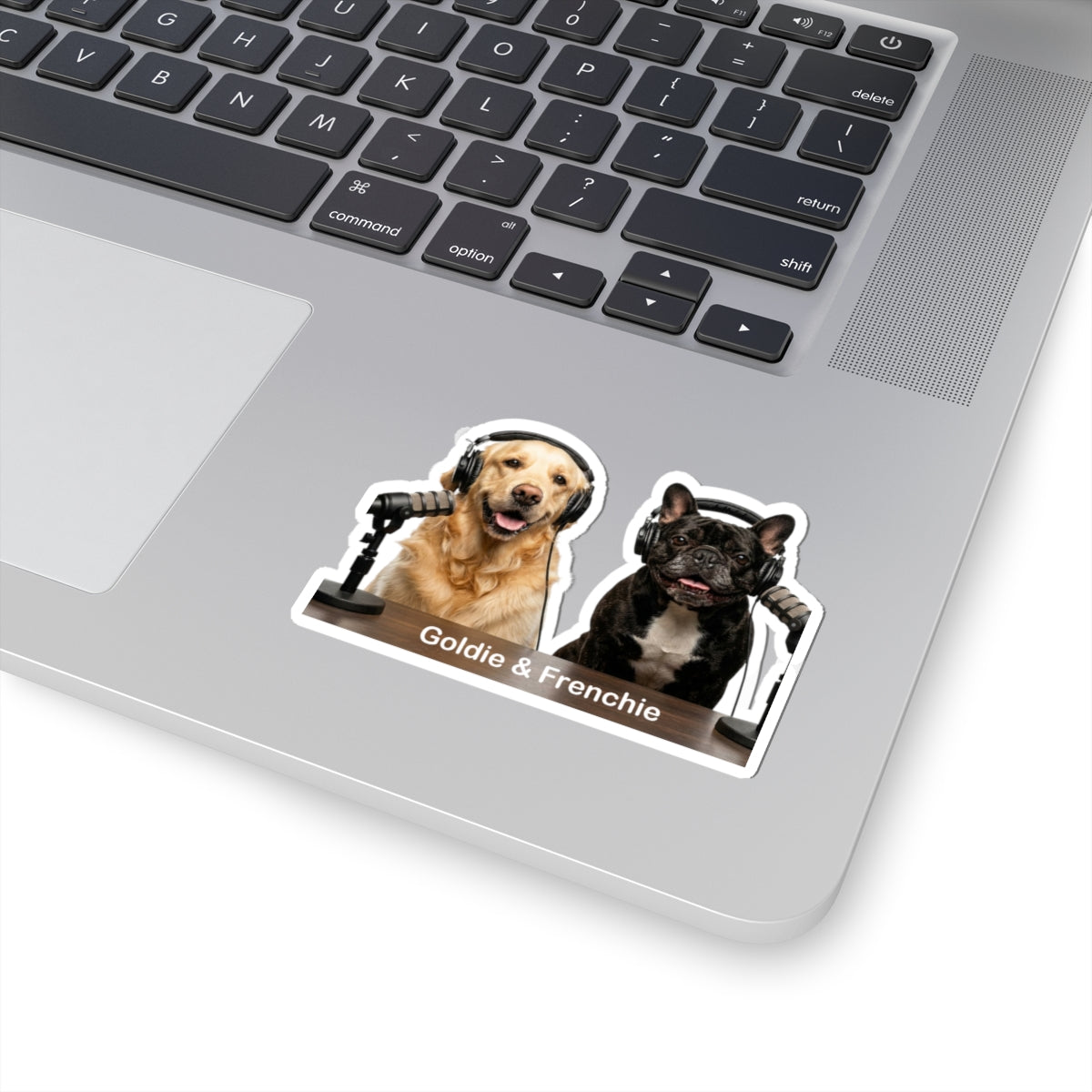 Goldie & Frenchie Smiling Sticker