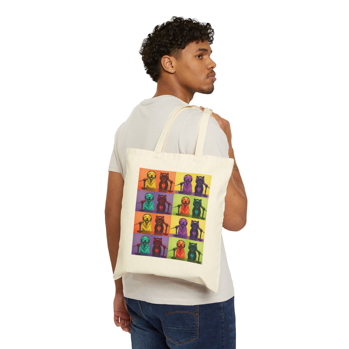 Goldie & Frenchie 'Pop-Art Warhol Inspired' Canvas Tote