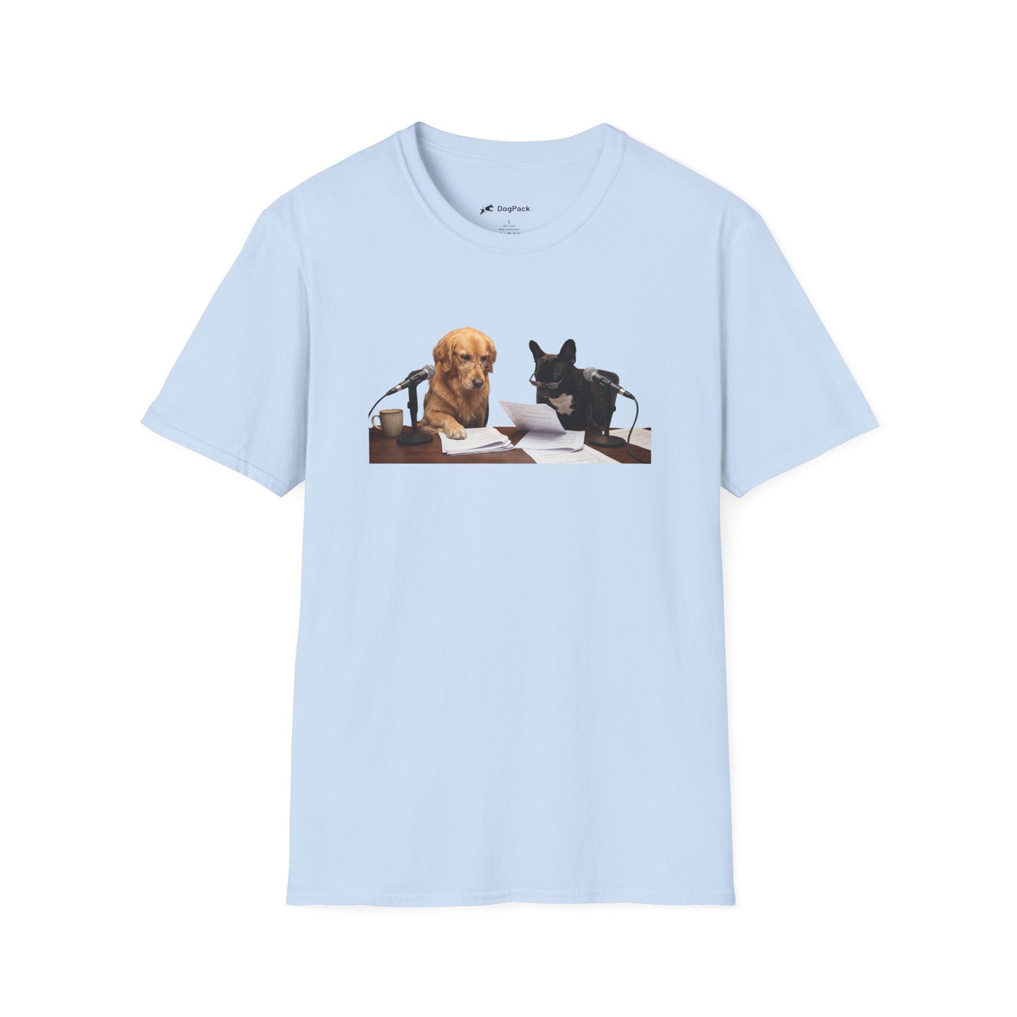 Goldie & Frenchie 'Reading over the Script' Graphic Softstyle T-Shirt - Unisex
